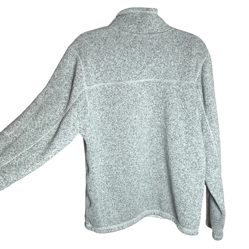 The North Face Gordon Lyons Fleece Mens M Grey Excellent Quarter‎ Zip Pullover